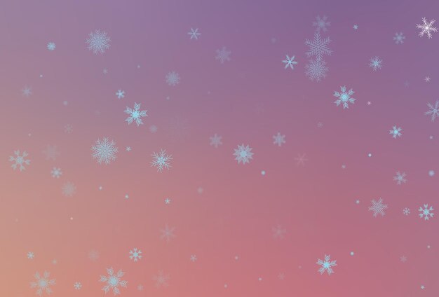 Fondo de invierno con elementos navideños. fondo de copo de nieve de lujo