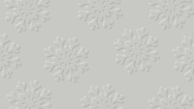 Vector fondo de invierno moderno con nieve cortada en papel