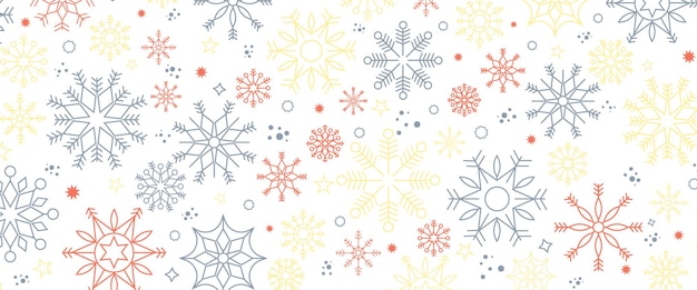 Fondo de invierno y Navidad con copos de nieve Fondo de Navidad para tarjeta de felicitación Año Nuevo