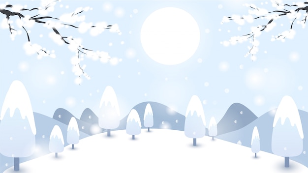 fondo de invierno