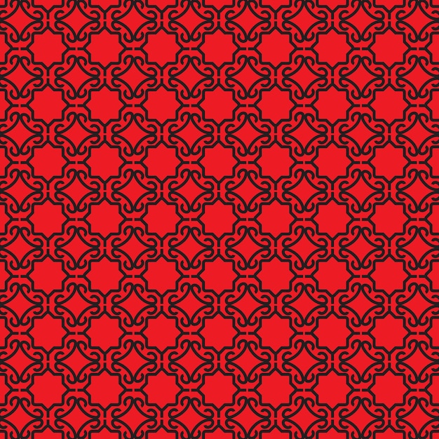 Fondo islámico geométrico abstracto vectorial basado en adornos musulmanes étnicos entrelazados papel st
