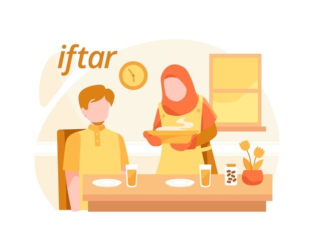 Fondo islámico de Iftar
