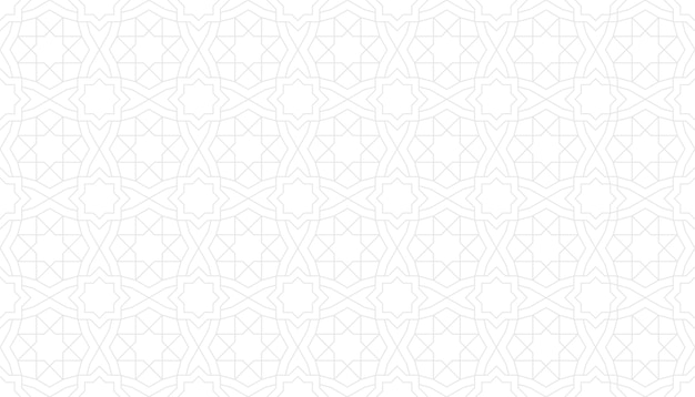 Vector fondo islámico con ornamento hexagonal árabe y textura de patrón geométrico árabe sin costuras