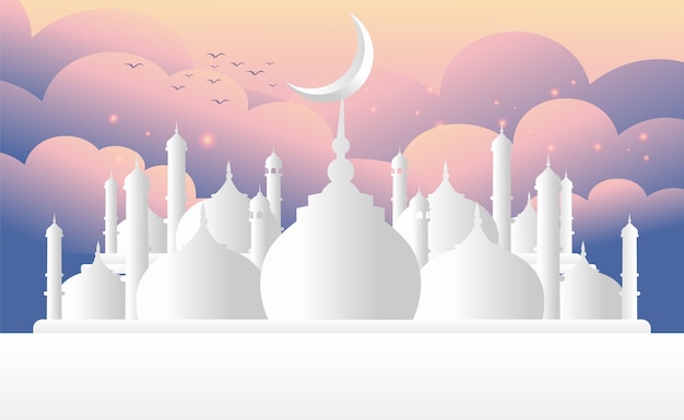 Fondo islámico de Ramadán Mubarak