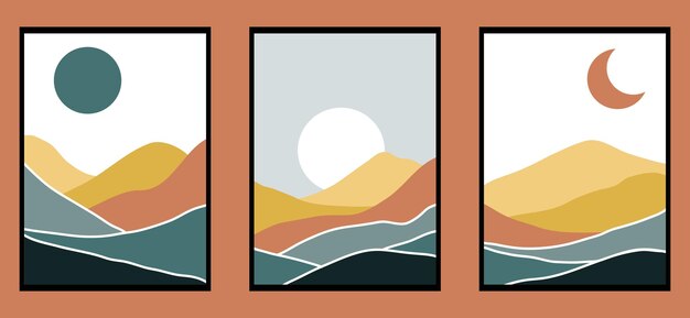 Fondo japonés con vector de patrón de onda de línea Plantilla abstracta con patrón geométrico Diseño de diseño de montaña en estilo oriental