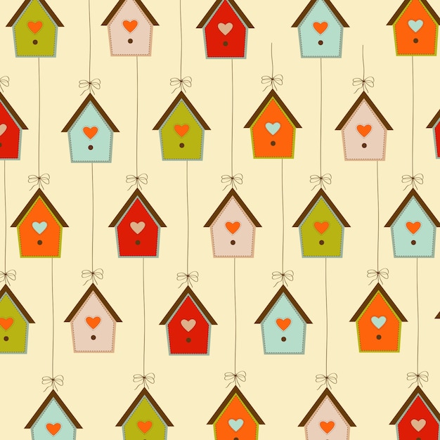 fondo con jaulas de pájaros
