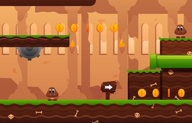 Fondo de juego de arcade