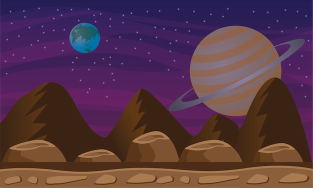 Fondo del juego espacial