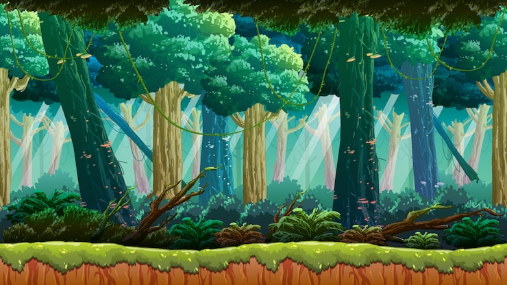 Fondo del juego de la selva