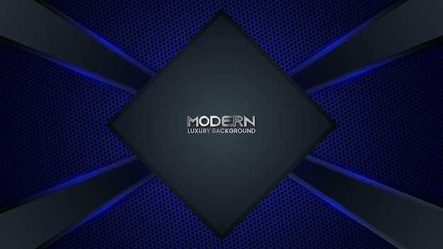 Fondo de juego de tecnología azul realista moderno