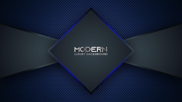 Fondo de juego de tecnología azul realista moderno