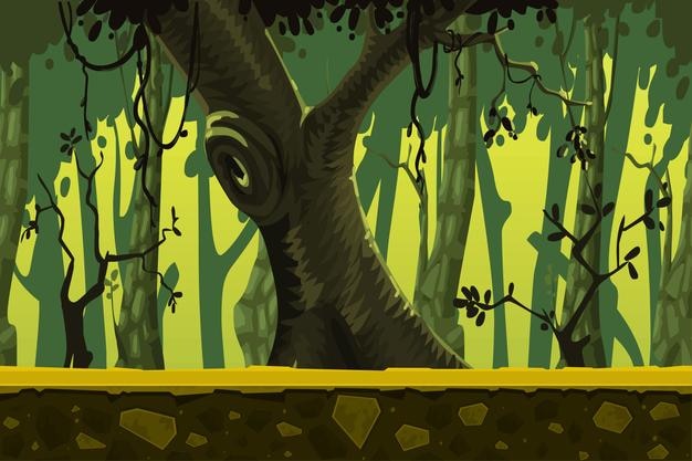 Fondo de juego de vector de ilustración de naturaleza abstracta