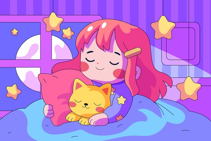 Fondo de kawaii dibujado a mano