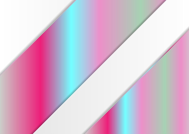 Vector fondo de lámina holográfica metálica abstracta