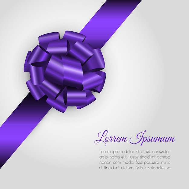 Fondo con lazo violeta