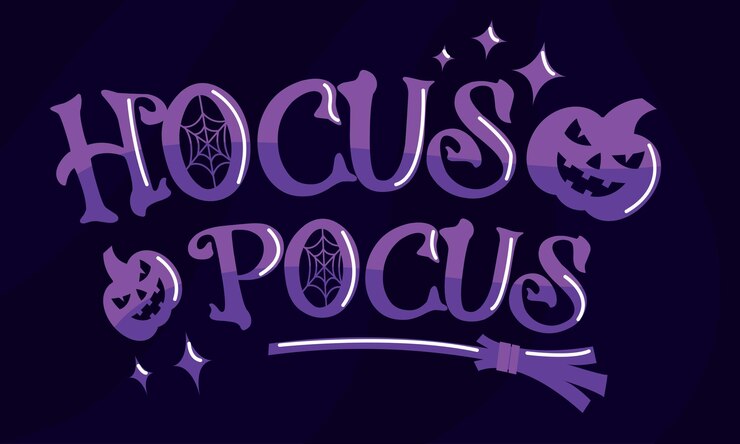 Vector fondo de letras de halloween de color ilustración vectorial