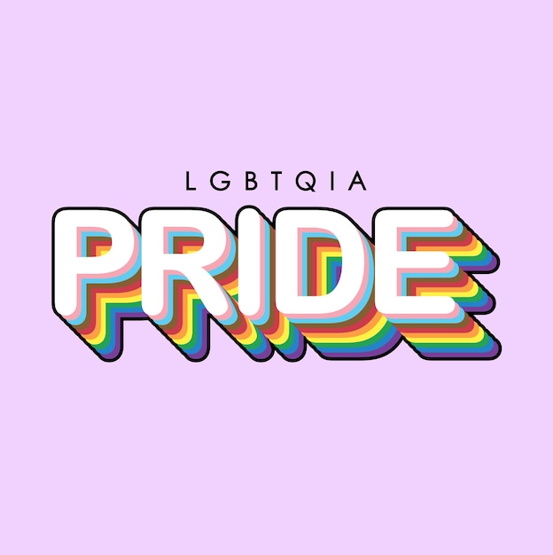 Vector fondo lgbtqia pride para desfiles de festivales, fiestas y eventos sociales.