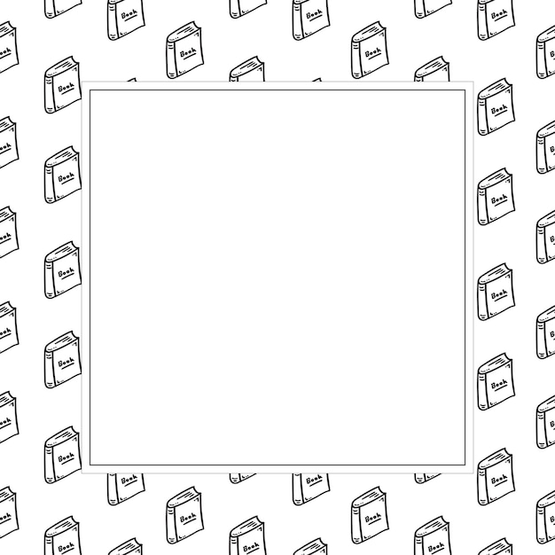 Fondo de libros marco de dibujos dibujos de libros fondo de libros dibujados a mano fondo de libros