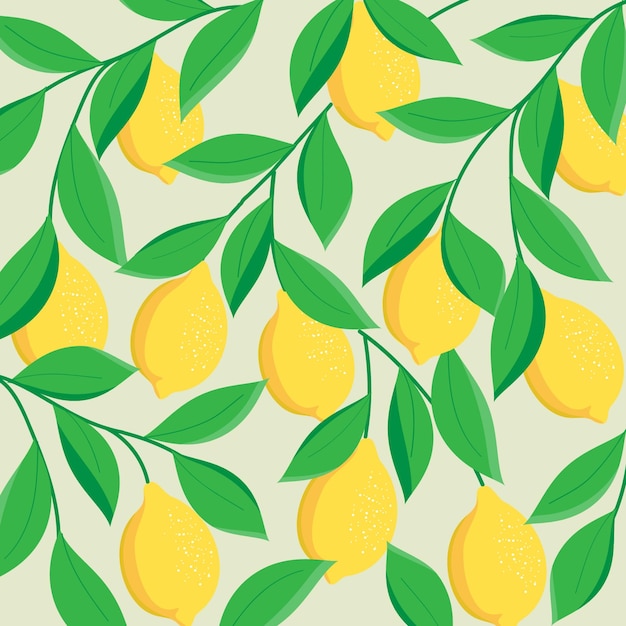 Fondo con limones amarillos pintados
