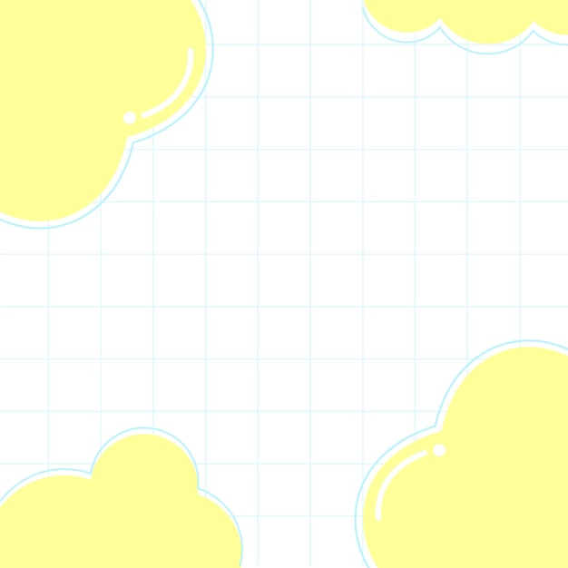 El fondo lindo de corazones y nubes Vector