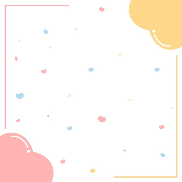 El fondo lindo con corazones Vector