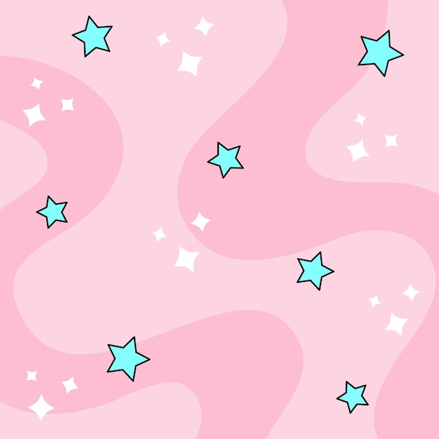 El fondo lindo con estrellas Vector