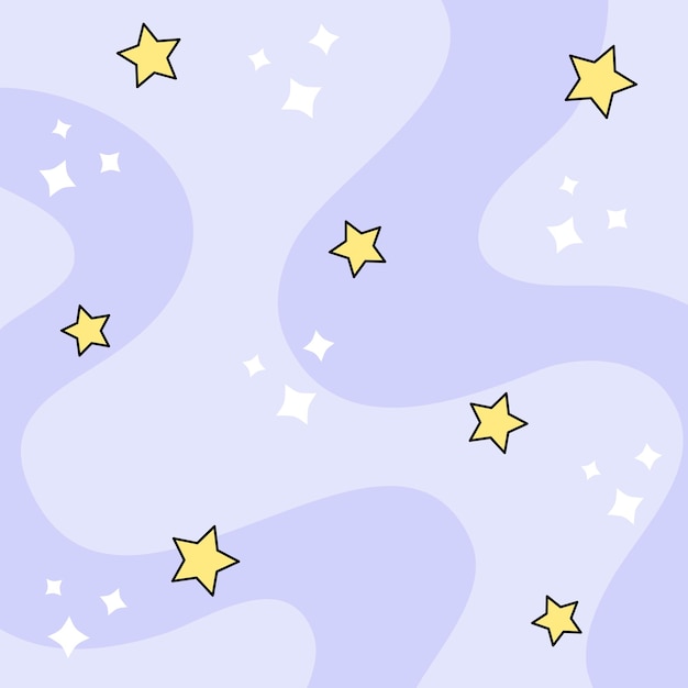 El fondo lindo con estrellas Vector