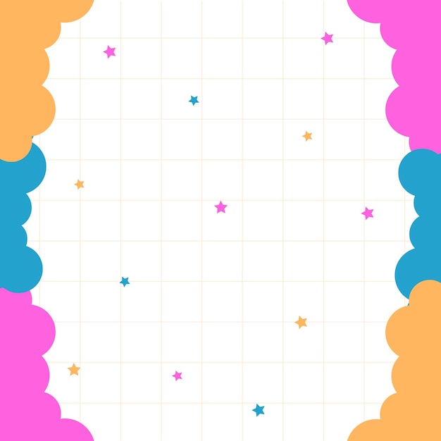 El fondo lindo con nubes Vector