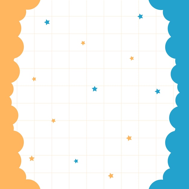 El fondo lindo con nubes Vector