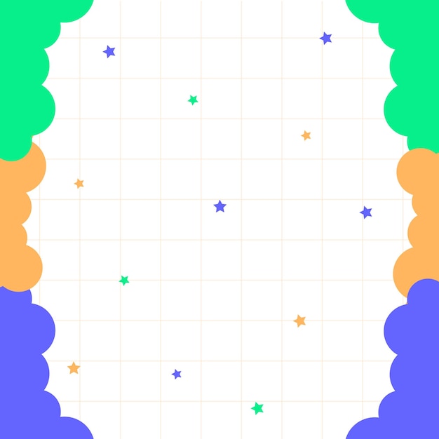 El fondo lindo con nubes Vector