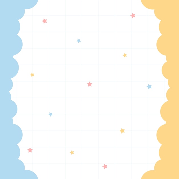 El fondo lindo con nubes Vector