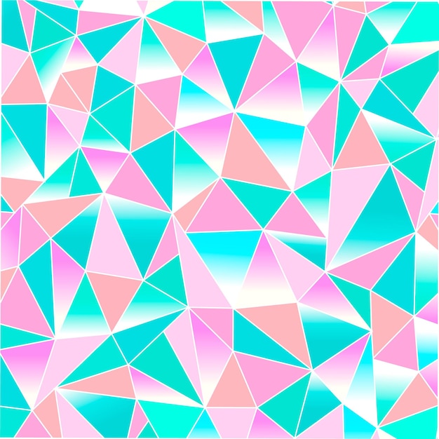 Fondo lindo para una princesa con cristales Patrón femenino de triángulos multicolores