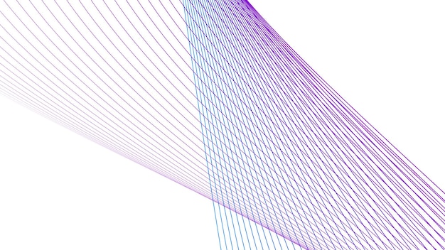 Fondo de línea abstracta azul púrpura y blanco con color gradiente para el fondo o la presentación
