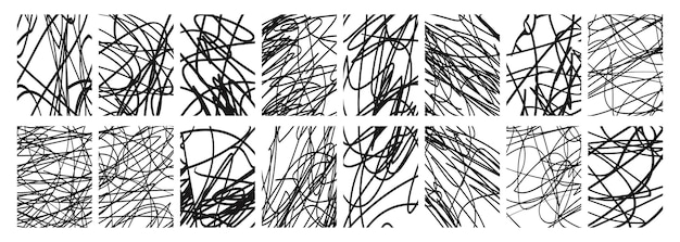 El fondo de la línea abstracta se establece en color negro