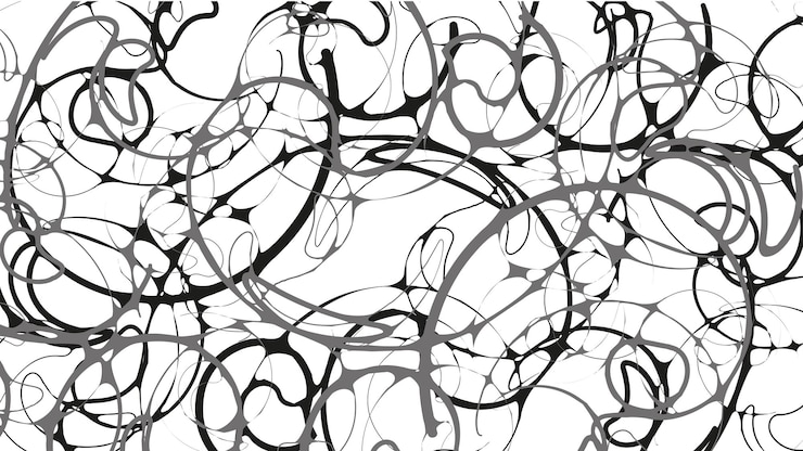 Vector fondo de la línea abstracta