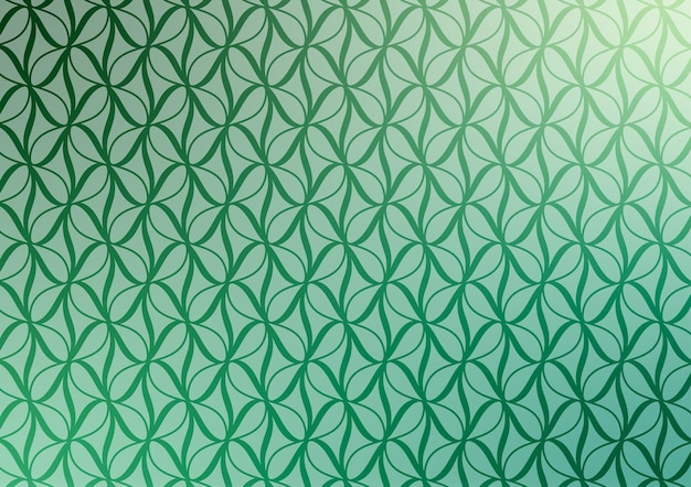 Fondo de línea de arte de patrón abstracto verde