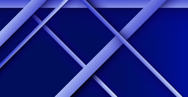 Fondo de línea azul abstracto con brillo y sombra Ilustración vectorial