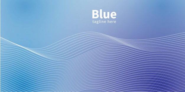 Fondo de línea azul en gradiente