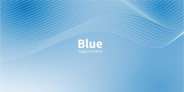 Fondo de línea azul en gradiente