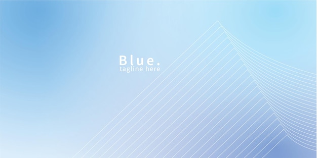 Fondo de línea azul en gradiente