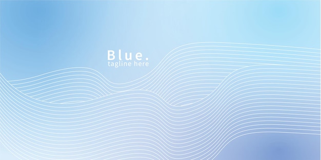 Fondo de línea azul en gradiente