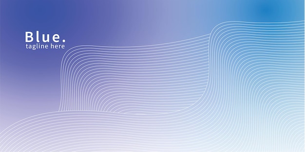 Fondo de línea azul en gradiente