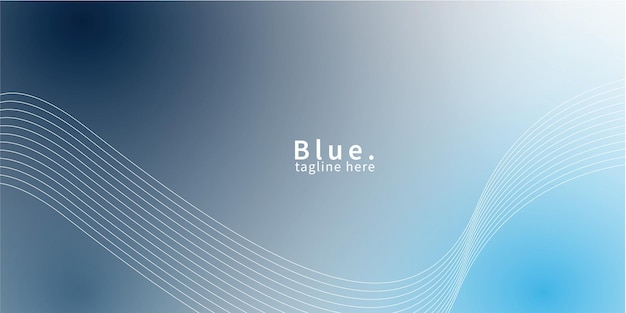 Fondo de línea azul en gradiente