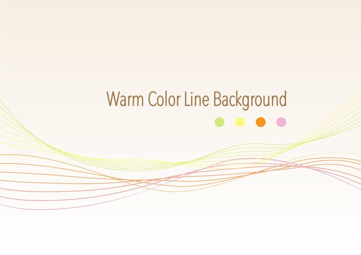 Fondo de línea de color cálido