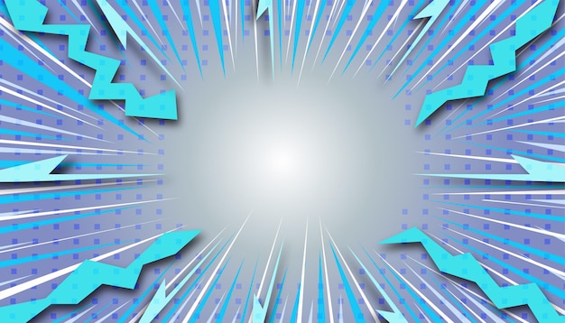 Fondo de línea cómica azul