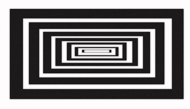 Fondo de línea cómica cuadrada en blanco y negro