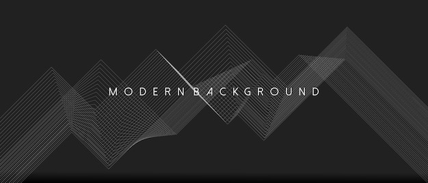 Fondo de línea geométrica abstracta