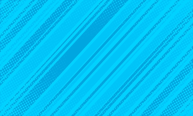 Fondo de línea de historieta cómica azul