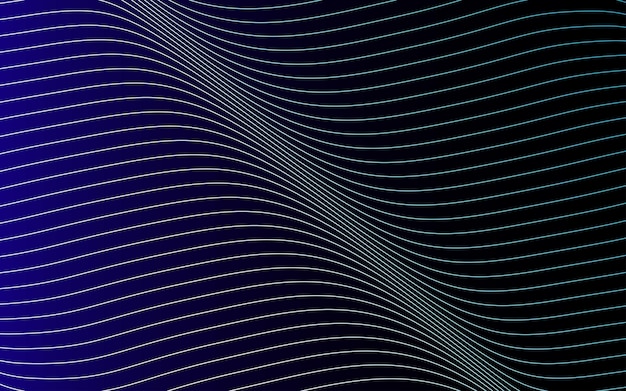 Fondo de línea negra azul ondulado