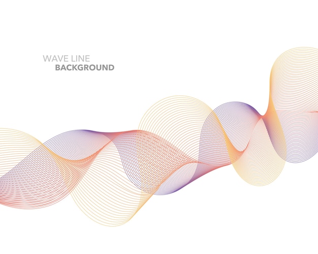 Fondo de línea de onda abstracta